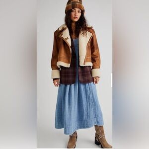 Free People NWT *Delphine* midi dress